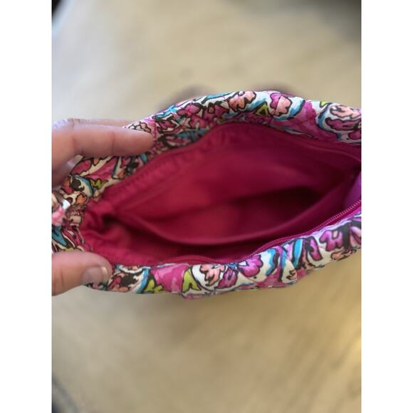 Vera Bradley Crossover Purse Pink Alex Pattern Floral Pleated Small Boho Casual - Picture 9 of 9